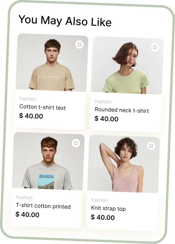 App product grid titled You May Also Like